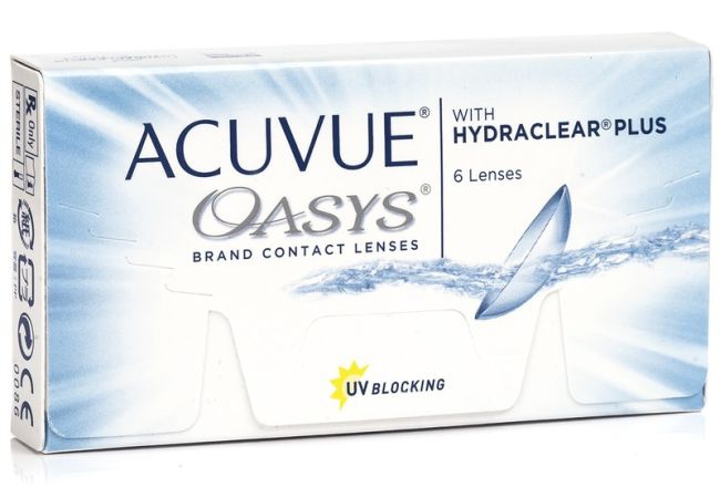 Acuvue Oasys φακοί επαφής σιλικόνης υδρογέλης δεκαπενθήμερης αντικατάστασης (6 φακοί)