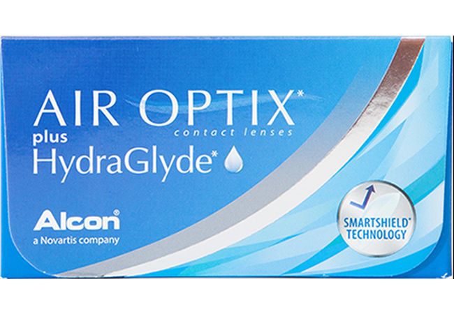 Air optix Plus Hydraglyde φακοί επαφής σιλικόνης υδρογέλης μηνιαίας αντικατάστασης (3 φακοί)