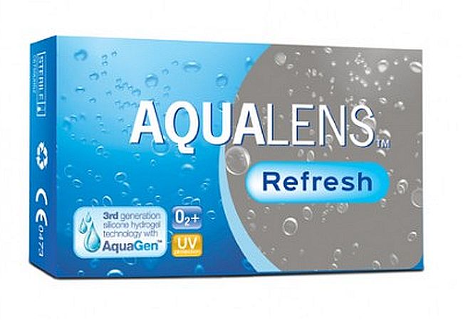 Aqualens Refresh μηνιαίοι φακοί σιλικόνης υδρογέλης (3 φακοί)