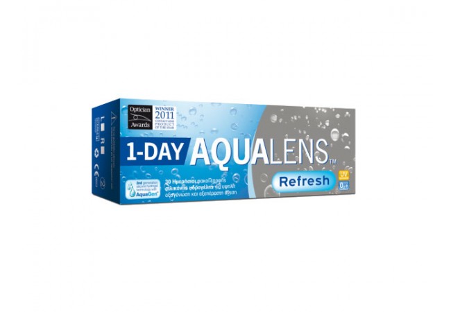 Aqualens Refresh Dailies, ημερήσιοι φακοί επαφής σιλικόνης υδρογέλης 30+10 δώρο