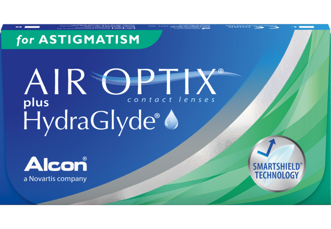 Air optix plus hydraglyde for astigmatism  αστιγματικοί φακοί επαφής σιλικόνης υδρογελης μηνιαίας αντικατάστασης(6 φακοί)