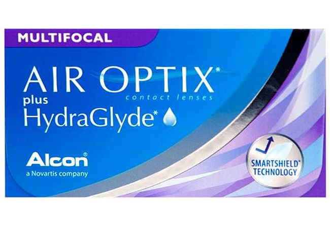 Air Optix plus Hydraglyde Multifocal μηνιαίοι πολυεστιακοί φακοί (6 φακοί)