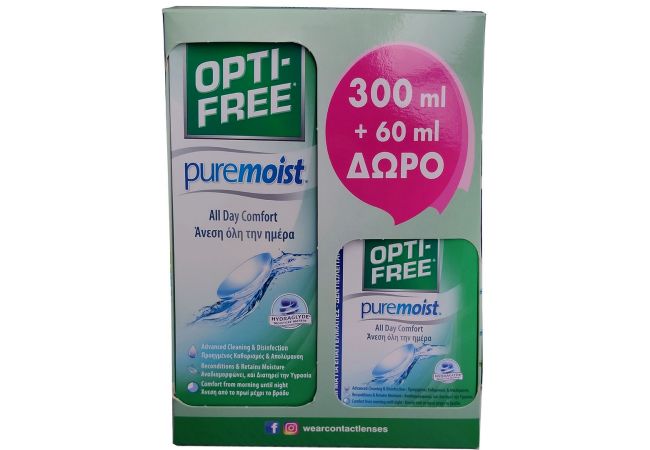 OPTI-FREE PUREMOIST 300+60ml